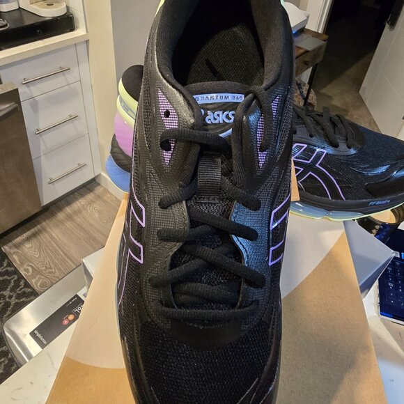 Asics Sportstyle Gel-Quantum 360 VIII Black Blue 1203A305 004 Mens Size 11 SHOES - Picture 2 of 10